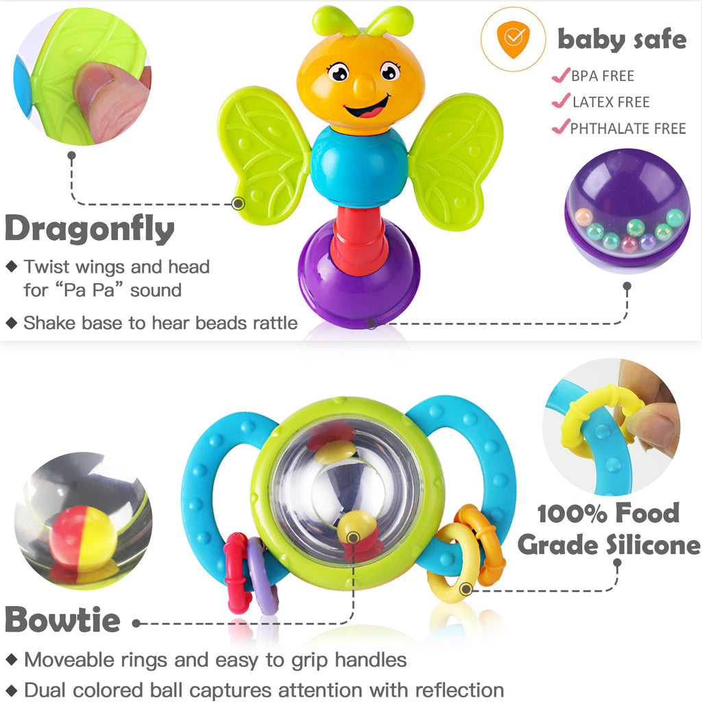 10pcs Baby Rattle Toys Early Educational Toys