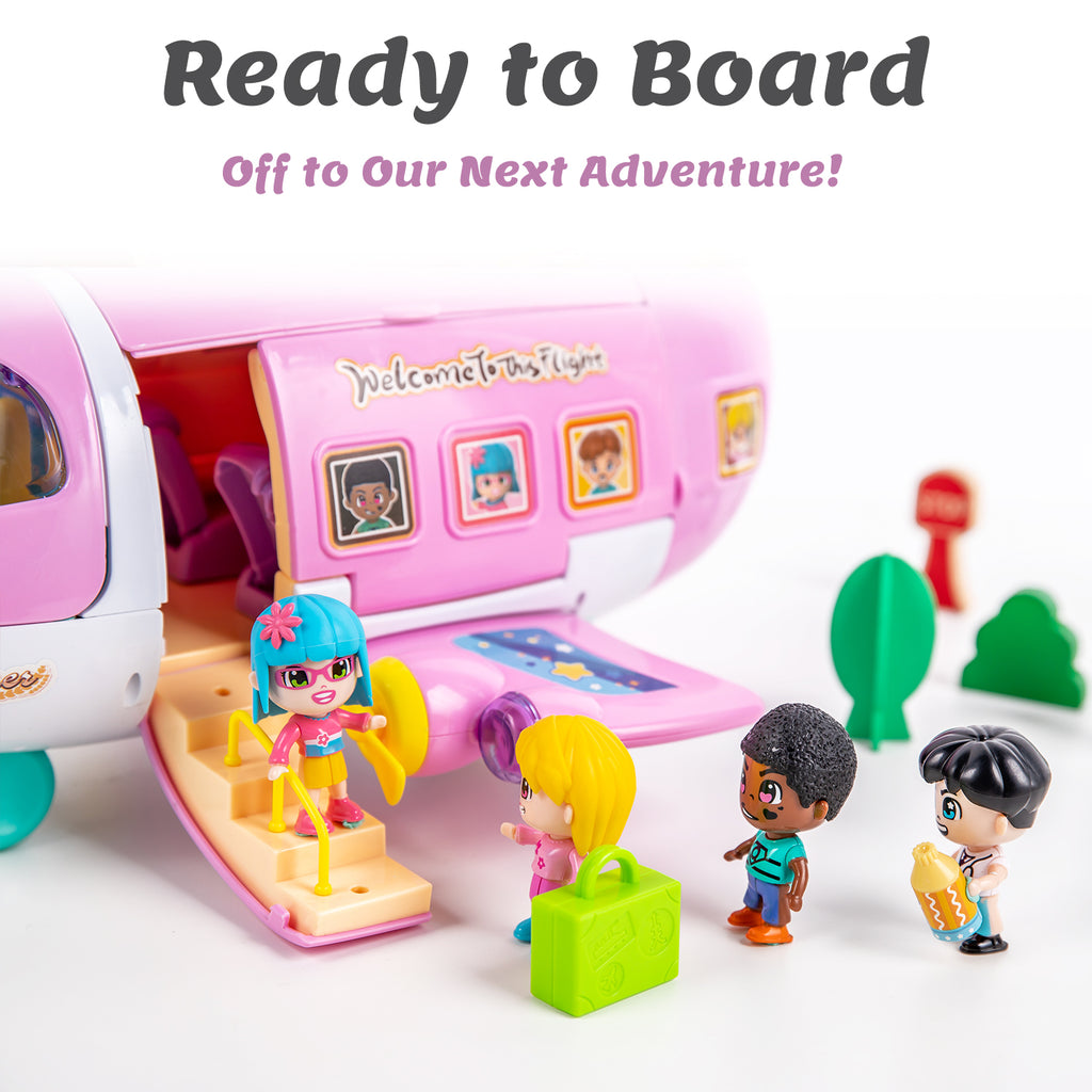 Kids Doll Dream Airplane Trasforming Playset Toy Gift