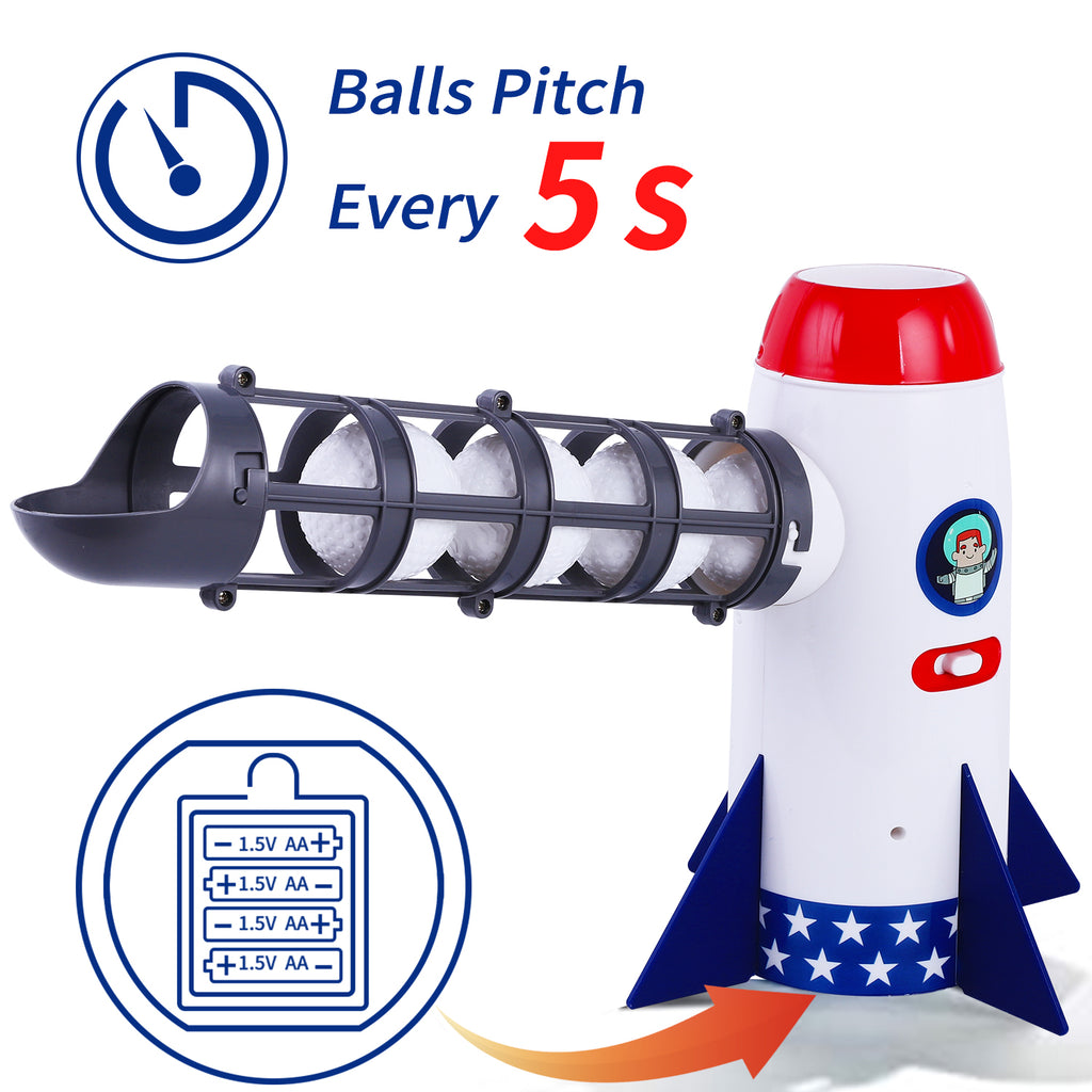 Kids Automatic Ball Pitching Machine Baseball Sport Toys