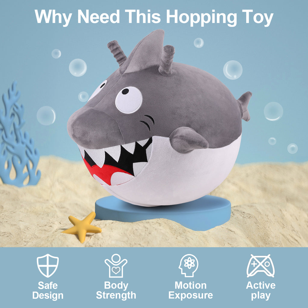 Bouncy Pals Kids Shark Hopper Ball Animal Toy