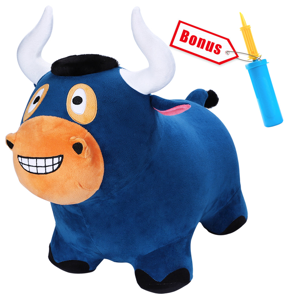 Bouncy Pals Bull Hopping Horse Inflatable Animal Ride on Toy