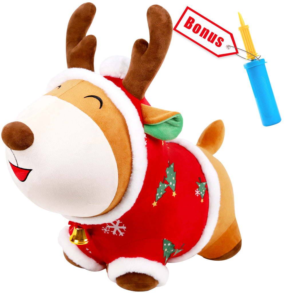 Bouncy Pals Reindeer Bouncy Horse Plush Ride on Toy